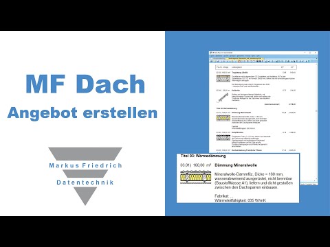 MF Dach - Angebot erstellen