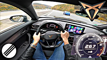 CUPRA FORMENTOR VZ TOP SPEED DRIVE ON GERMAN AUTOBAHN 🏎