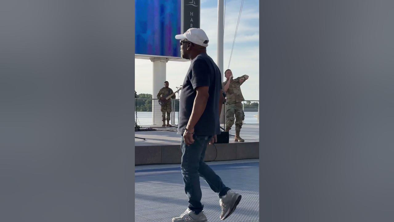 United States Air Force Band at the National Harbor covering Bruno Mars #24kmagic #usafband