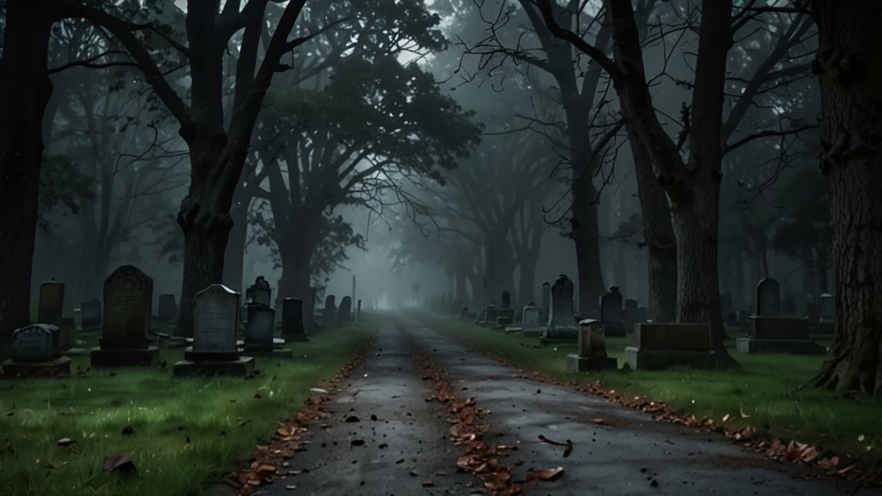ghosts in a cursed cemetery