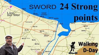 24 Stong Points of Sword beach sector.