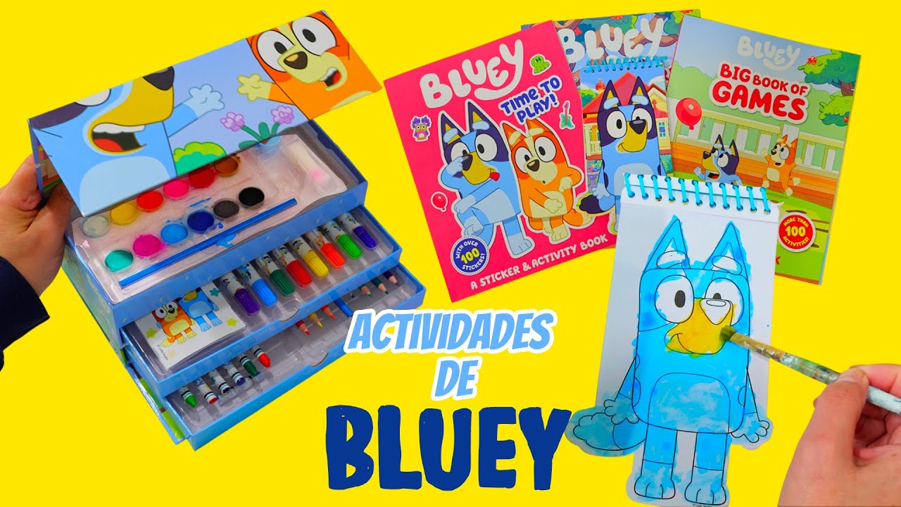 Actividades de Arte de Bluey Parte 2: Coloreamos con Plumones, Creyones y Pintura
