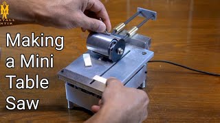 Making a Mini Table Saw ( Powerful and practical )