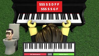 Skibidi Toilet (Roblox Piano Tutorial with Sheet) screenshot 2