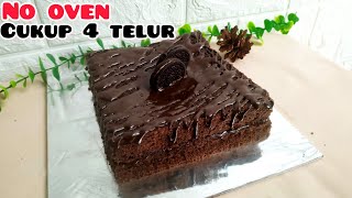 CARA MEMBUAT KUE ULANG TAHUN SIMPLE CUKUP 4 TELUR