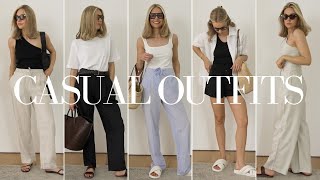 CASUAL SUMMER OUTFIT IDEAS USING BASICS