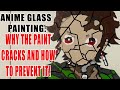 ANIME GLASS PAINTING: Why The Paint Cracks and How to Prevent it from happening.