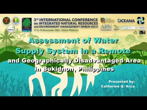 Assessment of Water Supply System in a Remote and Geographically Disadvantaged Area in Bukidnon