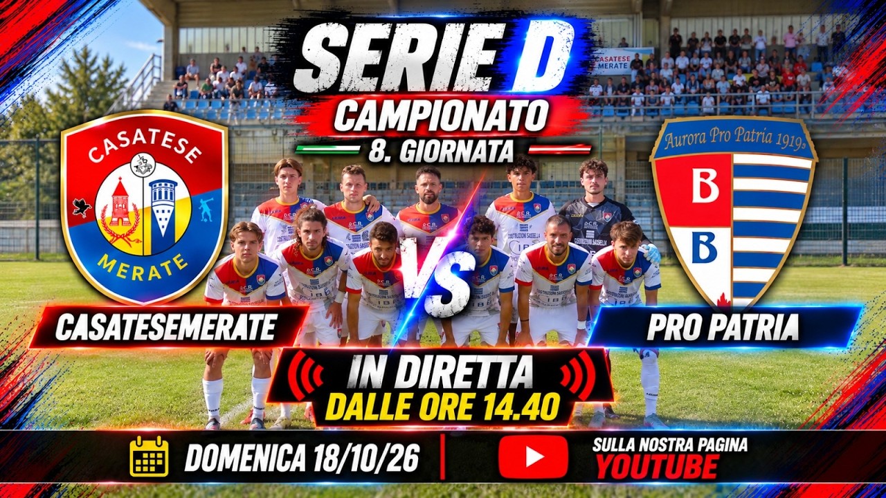LIVE - USD CASATESE MERATE PRO PATRIA