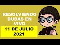 Soy Docente: RESOLVIENDO DUDAS EN VIVO (11 DE JULIO DE 2021)