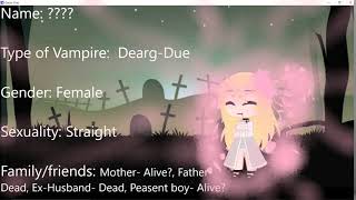 My Gacha Club Style Of A Dearg Due Vampire