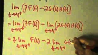 Calculus I - Limits - Evaluating Limits - Example 3 - Using Limit Properties