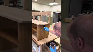 Tung Oil Makes the Grain on the Elm Hall Bench Pop! #woodworking