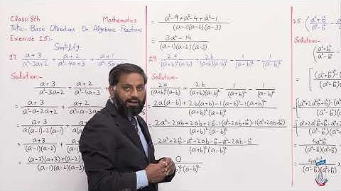 Class 8 - Mathematics - Chapter 15 - Lecture 04 - Ex #15 (Q 17- 25), MCQs 15 - Allied Schools