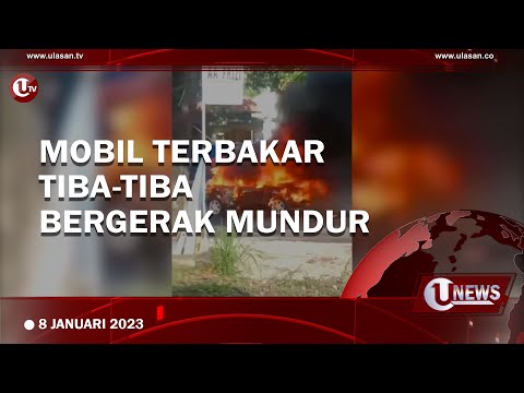 MOBIL BAWA 4 PENUMPANG TERBAKAR DI JALUR WISATA CURUG | U-NEWS