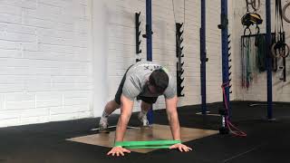 High Plank Side Step w/Adduction | (Stability)