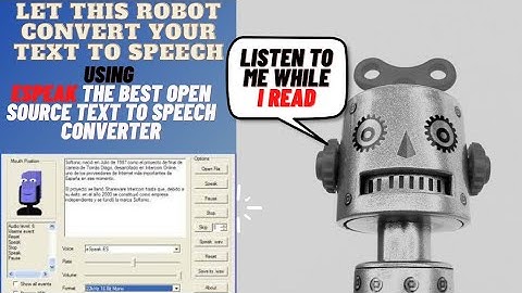 espeak tutorial || text to speech synthesizer || espeak || best text to speech converter