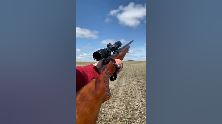 Winchester 670 30-06 POV Scope shot
