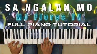 SA NGALAN MO - MJ Flores TV | Full Piano Tutorial