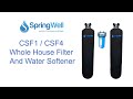(CSF1-CSF4) Installation Guide - SpringWell Whole House Water Filter & Salt Free Softener