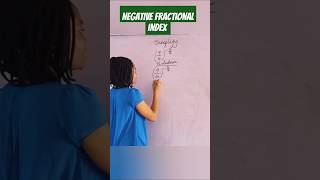 How to simplify negative fractional indices #short #mathstips #indices