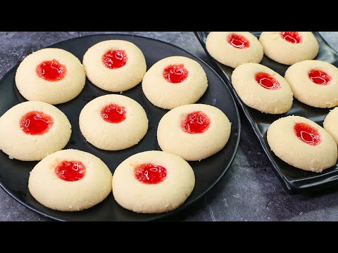 3-ingredients-cookies-recipe-|-jam-cookies-|-eggless-&-without-oven-|-yummy