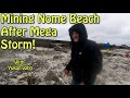 Nome alaska beach mining after a super storm