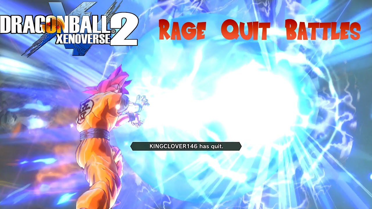 A God's Super Rage Quit | Dragon Ball Xenoverse 2 | Rage Quit Battles ...