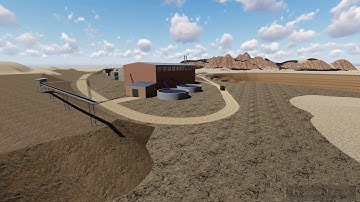 Mine facility layout