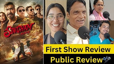 Singham Again PUBLIC REVIEW | First Day First Show | Ajay Devgn, Akshay Kumar, Salman Khan 😎