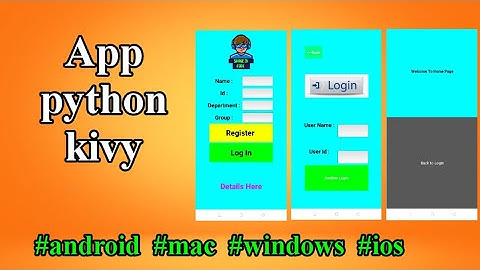 Multiple screen app using -Python -Kivy