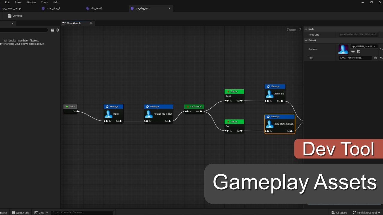 Game Dev Tool Showcase (Unreal Engine) - Gameplay Asset