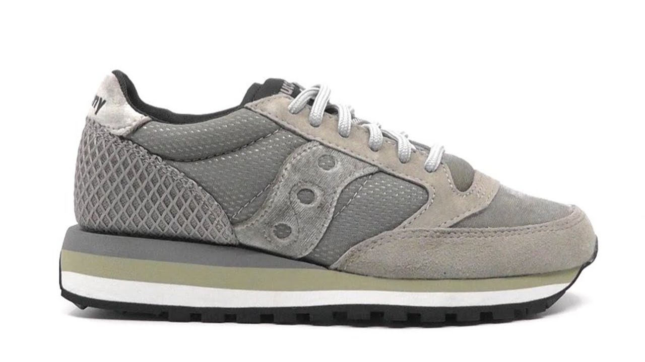 Saucony Jazz Triple Edizione Speciale velluto grigio SKU #S60403-6 - YouTube