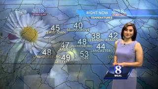 Increasing clouds and pleasant today