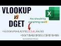 VLOOKUP vs DGET Function in Excel | Make VLOOKUP SPILL!!!