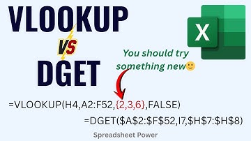 VLOOKUP vs DGET Function in Excel | Make VLOOKUP SPILL!!!