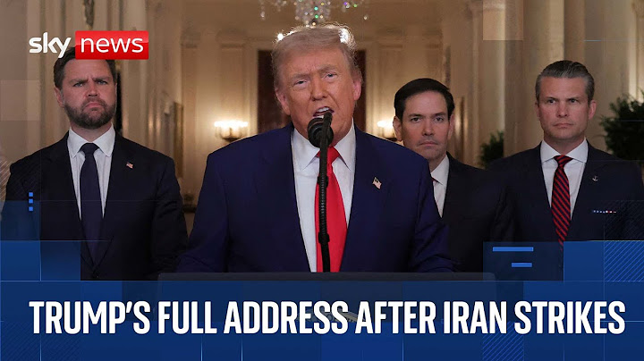Iran's nuclear facilities 'completely and totally obliterated', Trump says | Watch the full address
