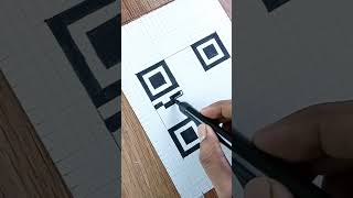 QR Code Drawing #shorts #drawing #art #youtubeshorts