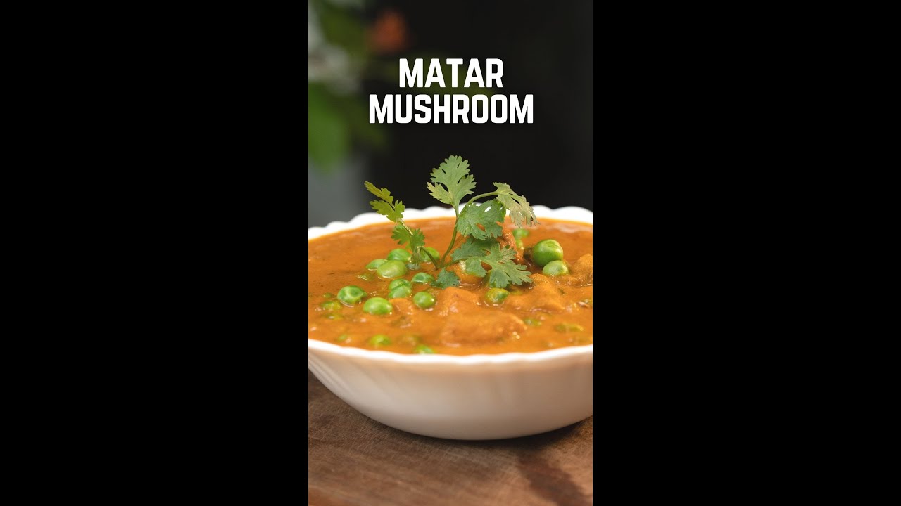 Masala Matar Mushroom | Kunal Kapur Recipes | #Shorts #YTShorts