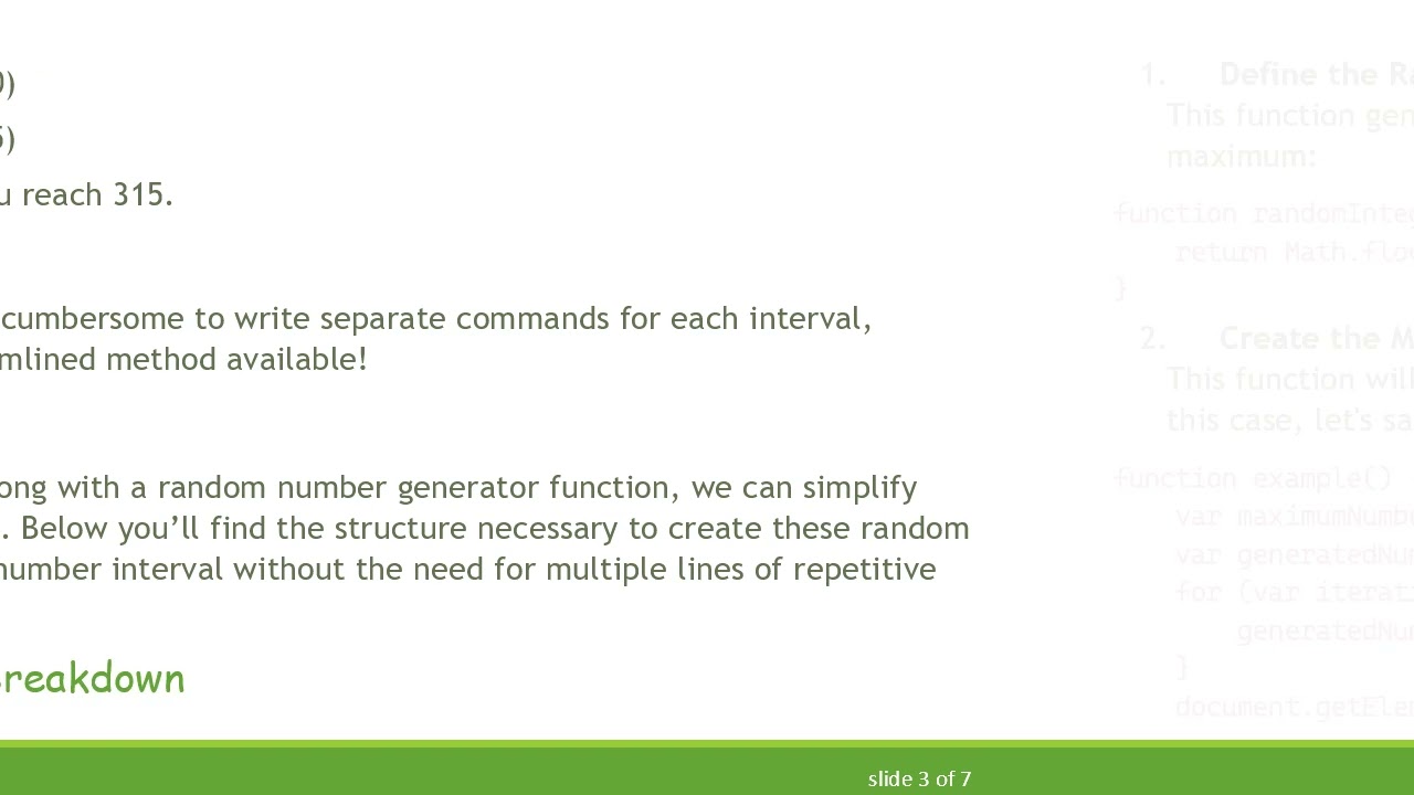 How to Generate Random Numbers Between a Range at Every 5 Numbers in JavaScript