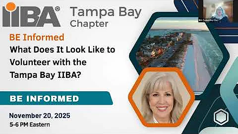 20251120 Tampa Bay IIBA What Does It Look Like To Voluteer