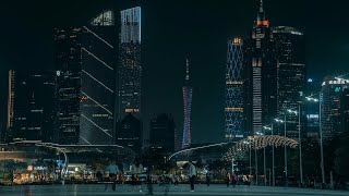 Guangzhou night walk 4K | Tianhe District