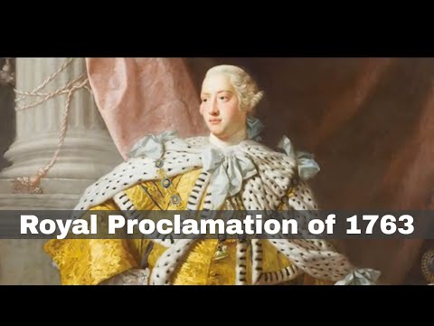 7th October 1763: The Royal Proclamation of 1763 issued by King George III