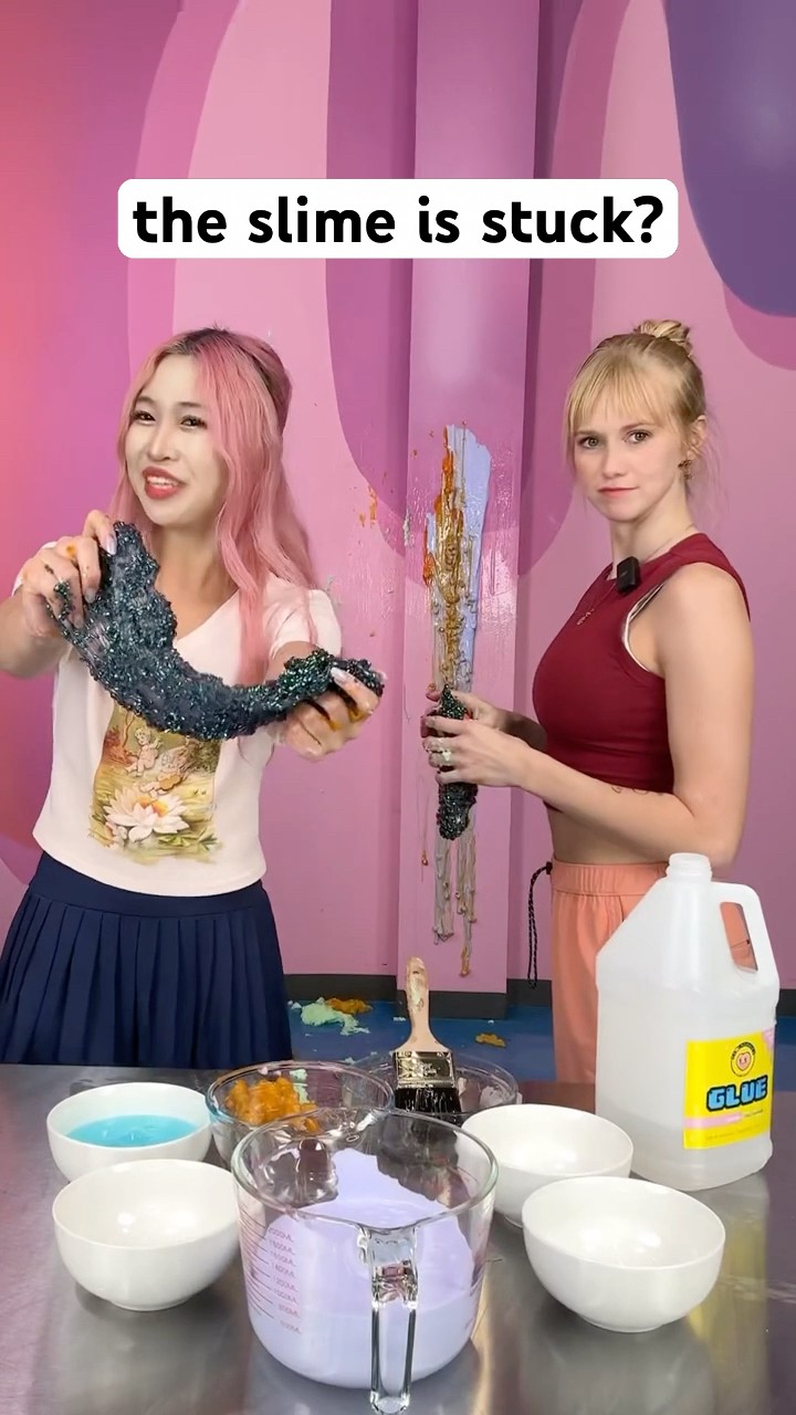 Sticking SLIME to the wall CHALLENGE!