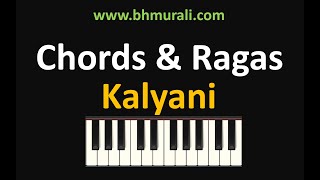 How to play Western Chords for Carnatic Raga "Kalyani" - Keyboard Tutorial - used in fusion concerts