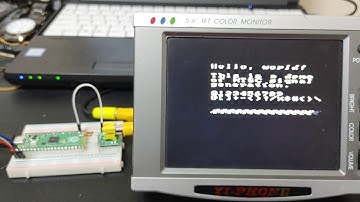 NTSC demo with Raspberry Pi Pico.