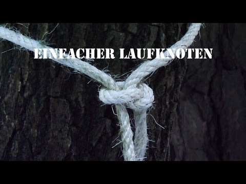 Knotenkunde: einfacher Laufknoten