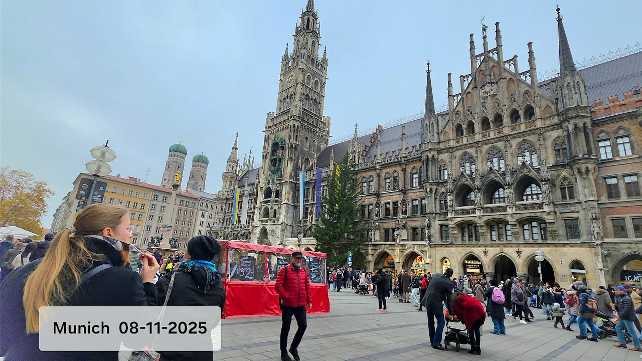 08-11-2025 | Marienplatz | Old Town Munich | Germany | 4K video