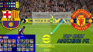 Pertandingan Sengit Manchester Vs Barcelona || Efootball 2023 mobile.