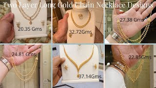 Two Layer Gold Chains Collection - YouTube